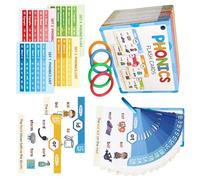 Phonics Cartes éducatives Leçons de langues Jouets éducatifs Cartes flash pour l'école à domicile Instrument éducatif Apprentissage pour enfants et adultes