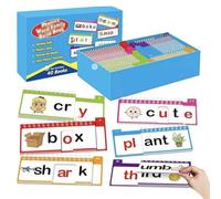 Phonics Kit de Lecteurs de Cartes - Sight Word Family Livre de Travail Outils Interactifs de Développement du langage Ressource pédagogique | Centre d'apprentissage pour tout-petits, maternelle, école