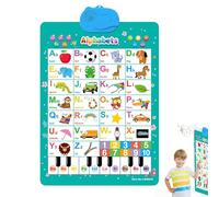 phonics - Papier enduit, poster phonics, mur sonore interactif, sensation de main épaisse | Jeu éducatif pour les tout-petits à partir de 1 an, chambre à coucher, salle de classe