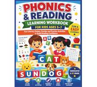 Phonics & Reading Learning Workbook for Kids Ages 5-7: Fun Literacy Games, Puzzles and Practice Activities to Build Reading Confidence