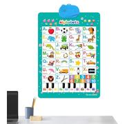 Phonics Wall Chart - Affiche éducative colorée pour l'apprentissage précoce | Electronic & Visual Aid Literacy Development Interactive Letter Sound Tool Préscolaire, Homeschool, Toddler, Boys & Girls