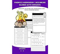Phonics Workbook | Beginning Blends | Ending Blends | Long And Short Vowel | Reading Passages | Fluency Practice | Comprehension Questions