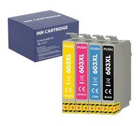 PHONILLICO Cartouche d'encre Remplacement pour Epson 603XL Compatible Workforce, Expression Home - Pack 1 Noir 1 Cyan 1 Magenta 1 Yellow