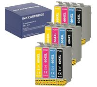 PHONILLICO Cartouche d'encre Remplacement pour Epson 604XL Compatible Workforce WF-2910 WF2930, Expression Home XP-2200 XP-2205 - Pack 3 Noir 3 Cyan 3 Magenta 3 Yellow