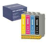 PHONILLICO Cartouche d'encre Remplacement pour Epson 604XL Compatible Workforce WF-2910 WF2930, Expression Home XP-2200 XP-2205 - Pack 1 Noir 1 Cyan 1 Magenta 1 Yellow