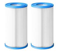 PHONILLICO Cartouche Filtre Piscine Type B/Type IV [Lot 2] Compatible Intex 29005E Krystal Clear Pompes 2500 GPH 25,4 x 14,7 cm