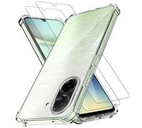 PHONILLICO Coque Antichoc pour Xiaomi Redmi A5 4G (EU Version) et 2 Verres Trempé Film Protection Ecran Protection Gel TPU Transparent Silicone Souple Absorbption Choc Ultra Mince