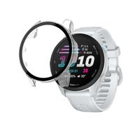 PHONILLICO Coque compatible pour Garmin Forerunner 70 / Forerunner 170 / Forerunner 170 Music - Protection rigide étui transparent écran verre trempé montre connectée