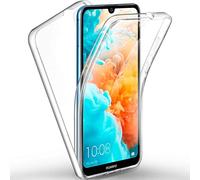 Coque pour Huawei Y6 2019 - Housse Etui Gel TPU Silicone Intégrale Transparent Deux Parties Avant Arrière Emboitable