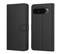 PHONILLICO Coque pour Google Pixel 10 Pro XL - Portefeuille Noir Rabat Clapet Aimanté Rangement Cartes