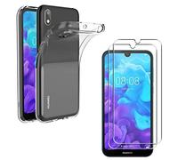 PHONILLICO Coque pour Huawei Y5 2019 / Honor 8S et 2 Verres Trempe Film Protection Ecran