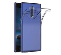 PHONILLICO Coque pour Nokia 8 - Housse Etui Gel TPU Silicone Transparent Protection Souple Ultra Mince Fine Slim Leger Anti Choc Résistant