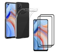 PHONILLICO Coque pour Oppo RENO 4Z et 2 Verres Trempé Film Protection Ecran