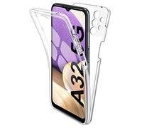 PHONILLICO Coque pour Samsung A32 5G - Protection Gel TPU Silicone Intégrale Transparent 2 Parties Avant Arrière Emboitable