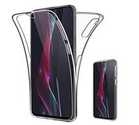 Coque pour Samsung Galaxy A50 - Housse Etui Gel TPU Silicone Intégrale Transparent Deux Parties Avant Arrière Emboitable