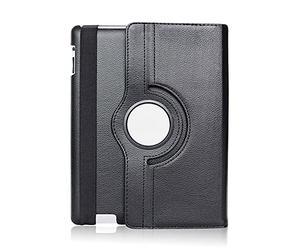 Phonillico® Coque Rotative 360° Noir pour iPad 5e génération / 6e génération/Air 2 - Coque Housse Etui Protection Rotation 360 Degres Fonction Portrait Paysage