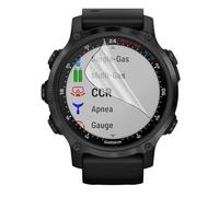PHONILLICO Film Protection Ecran en Plastique pour montre Garmin Descent Mk2-52mm [PACK 8] Ultra Resistant Ecran Protecteur