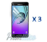 PHONILLICO® Lot 3 Films Protection Ecran en Plastique pour Samsung Galaxy A3 2016 - Ultra Resistant Ecran Protecteur