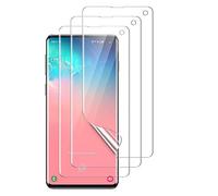 PHONILLICO® Lot de 3 Films Protection Ecran en Plastique 100% Incurve Integral pour Samsung Galaxy S10E - Ultra Resistant Ecran Protecteur