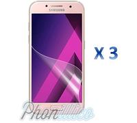 PHONILLICO Lot de 3 Films Protection Ecran en Plastique pour Samsung Galaxy A3 2017 (A320) - Ultra Resistant Ecran Protecteur Screen Protector Anti Rayure Ultra Mince Transparent
