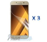 PHONILLICO Lot de 3 Films Protection Ecran en Plastique pour Samsung Galaxy A5 2017 (A520) - Ultra Resistant Ecran Protecteur Screen Protector Anti Rayure Ultra Mince Transparent