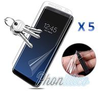 PHONILLICO Lot de 5 Films Protection Ecran en Plastique 100% Incurve Integral pour Samsung Galaxy S9 - Ultra Resistant Ecran Protecteur