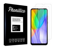 PHONILLICO [Pack de 2] Verre Trempé pour Huawei Y6P - Film Protection Ecran Resistant [Lot de 2] Vitre Protecteur Anti Rayure