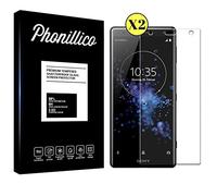 PHONILLICO [Pack de 2] Verre Trempe SONY XPERIA XZ2 - Film Protection Ecran Verre Trempe [Lot de 2] Vitre Ecran Protecteur Anti Rayure Sans Bulle d’Air Dureté 9H Ultra Mince Transparent