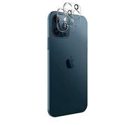 PHONILLICO Protection Caméra pour iPhone 12 PRO MAX (6,7") [Lot de 2] Verre Trempe Intégral Lentille Appareil Photo Arrière