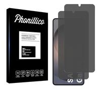 PHONILLICO Verre Trempé Anti Espion pour Samsung S26 [Pack de 2] Film Protection Ecran Resistant Vitre Protecteur Anti Rayure