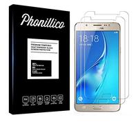 PHONILLICO Verre Trempe compatible avec Galaxy J7 2016 - SM-J710 - Film Protection Ecran Verre Trempe Resistant [Lot de 2] Vitre Ecran Protecteur Anti Rayure Sans Bulle d’Air Dureté 9H