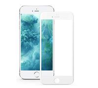 PHONILLICO Verre Trempe iPhone 8 - Film Blanc Intégral Protection Ecran Verre Trempe Resistant Vitre Ecran Protecteur Anti Rayure Sans Bulle d’Air Dureté 9H Ultra Mince