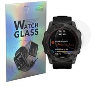 PHONILLICO Verre Trempé pour Garmin Fenix 7/7 Solar / 7 Sapphire Solar [Lot de 2] Film Protection Ecran Montre Anti Rayure