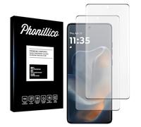 PHONILLICO Verre Trempé pour Motorola Edge 60/60s/60 Pro/60 Fusion [Pack de 2] Film Protection Ecran Resistant Vitre Protecteur Anti Rayure