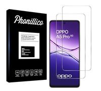 PHONILLICO Verre Trempé pour Oppo A5 Pro 5G [Pack de 2] Film Protection Ecran Resistant Vitre Protecteur Anti Rayure