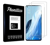 PHONILLICO Verre Trempé pour Oppo Reno 7 5G [Pack de 2] Film Protection Ecran Resistant Vitre Protecteur Anti Rayure