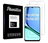 PHONILLICO Verre Trempé pour Realme Note 60 [Pack de 2] Film Protection Ecran Resistant Vitre Protecteur Anti Rayure