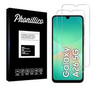 PHONILLICO Verre Trempé pour Samsung Galaxy A26 5G [Pack de 2] Film Protection Ecran Resistant Vitre Protecteur Anti Rayure