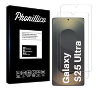 PHONILLICO Verre Trempé pour Samsung Galaxy S25 Ultra [Pack de 2] Film Protection Ecran Resistant Vitre Protecteur Anti Rayure