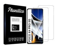 PHONILLICO Verre Trempé pour Xiaomi Poco X4 Pro 5G [Pack de 2] Film Protection Ecran Resistant Vitre Protecteur Anti Rayure