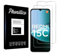 PHONILLICO Verre Trempé pour Xiaomi Redmi 15C 4G [Pack de 2] Film Protection Ecran Resistant Vitre Protecteur Anti Rayure