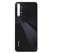 phonmatic Vitre Arriere Cache Batterie Back Door housing de Remplacement pour Huawei Nova 5T avec adhesif et Logo Bleu Vert Violet Qualite Original (Noir)
