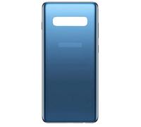 Phonmatic Vitre Arriere Cache Batterie Capot Arriere pour Samsung Galaxy S10 Qualite Original avec adhesif et Logo (Bleu)