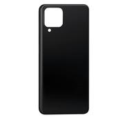 Phonmatic Vitre Arriere Cache Batterie Coque Couvercle pour Samsung Galaxy A22 4G & 5G Origine Back Cover Door Glass Remplacement kit Adaptable avec adhesif et Inscription Inclus (A22 4G, Noir)