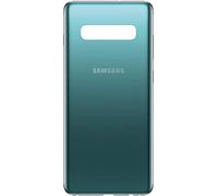 phonmatic Vitre Arriere Cache Batterie de Remplacement Back Door pour Samsung Galaxy S10E SM-G970F avec adhesif et Logo (Vert)