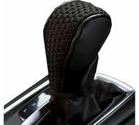 PHONME Pommeau de Levier de Vitesse Couvercle pour R-enault Scenic Kadjar Clio Megane Koleos Captur, Anti Slip Couvre Frein à Main Universel Pommeau De Levier Capots Respirant,A/Black