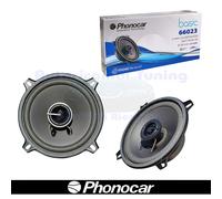 PHONOCAR BASIC 66023 Enceintes Coaxiales 2 Voies 130 mm 60W/30RMS Noir