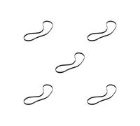 Phonograph Lot de 5 courroies pour tourne-disque et tourne-disque 156 mm Noir