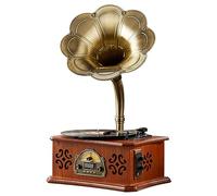 Phonographe en Vinyle de Bureau, Tourne-Disque Multifonctionnel de Style européen, Audio Classique, Lecture de Vinyle, Bluetooth sans Fil, USB, Lecture de Carte TF