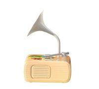 Phonographe for Enfants avec 96 Cartes Gramophone for Enfants, Tourne-Disque éducatif, Jouet Musical interactif, Lecteur de Musique, Jouet Musical sensoriel(Orange)